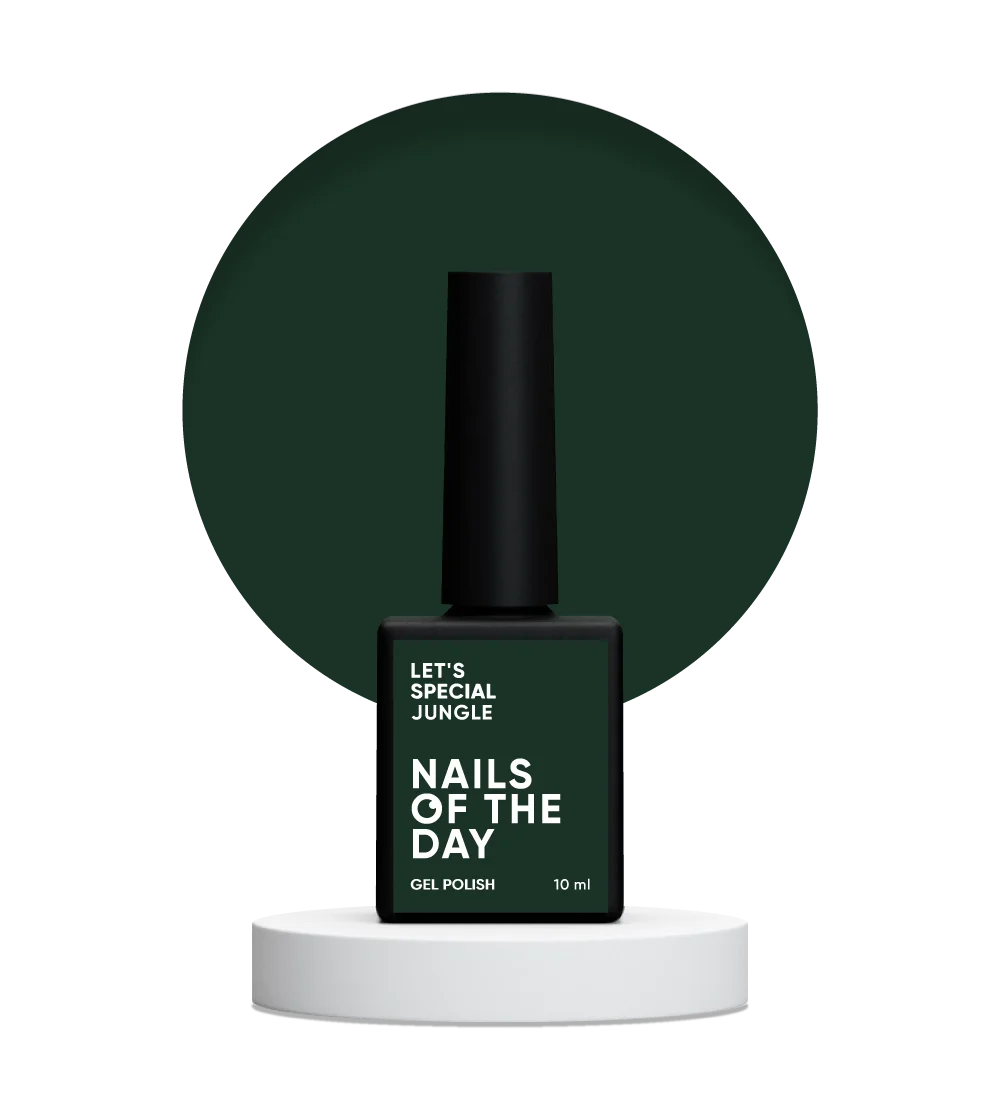 NAILSOFTHEDAY Let’s Special Jungle — темно-зелений гель-лак для нігтів, що перекриває в один шар, 10 мл