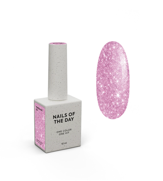 NAILSOFTHEDAY Paradise 03 — verniz gel rosa vibrante que cobre a unha com uma só camada, 10 ml