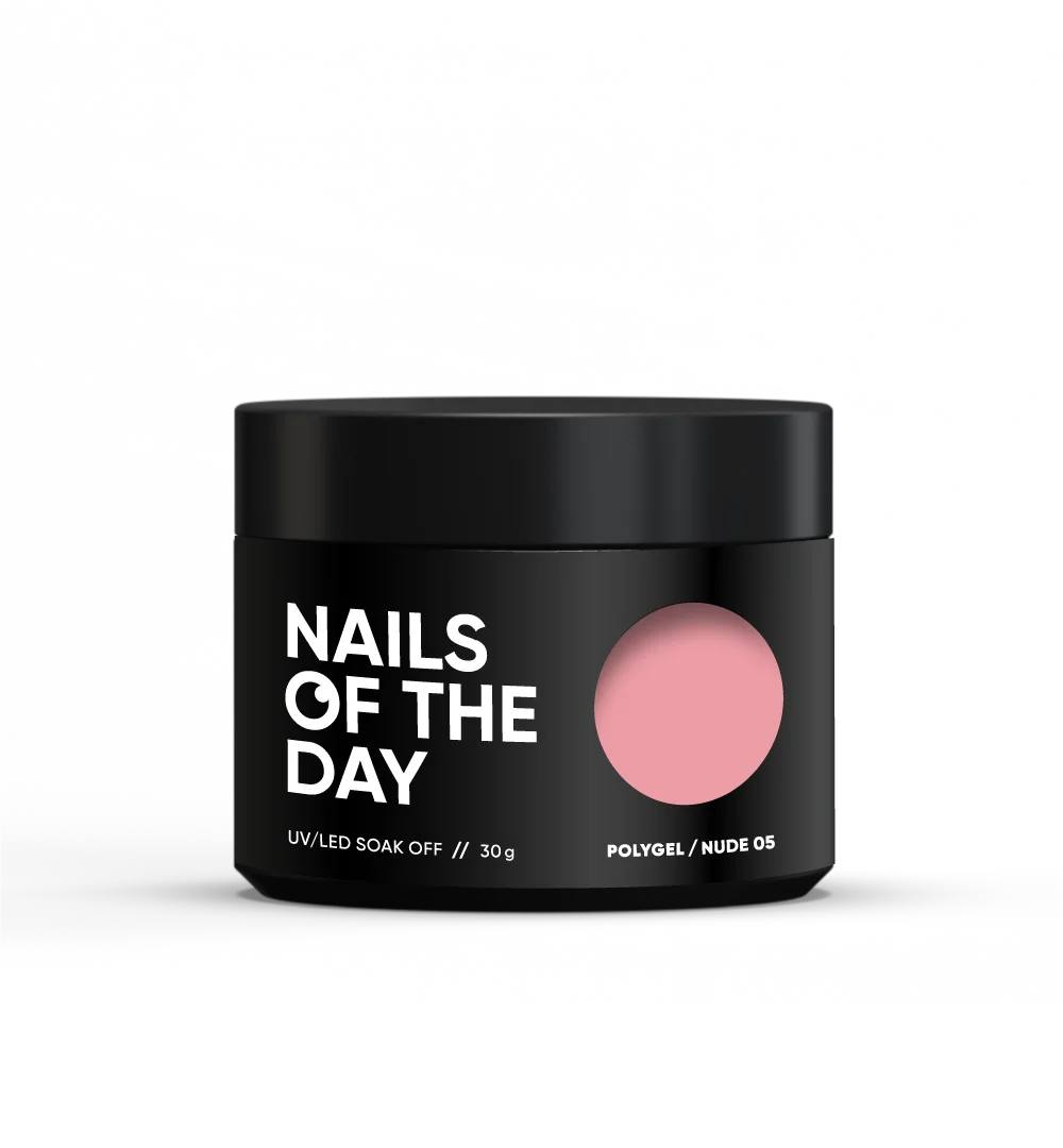 NAILSOFTHEDAY Polygel nude 05 — Polígel rosa nude, 30 g