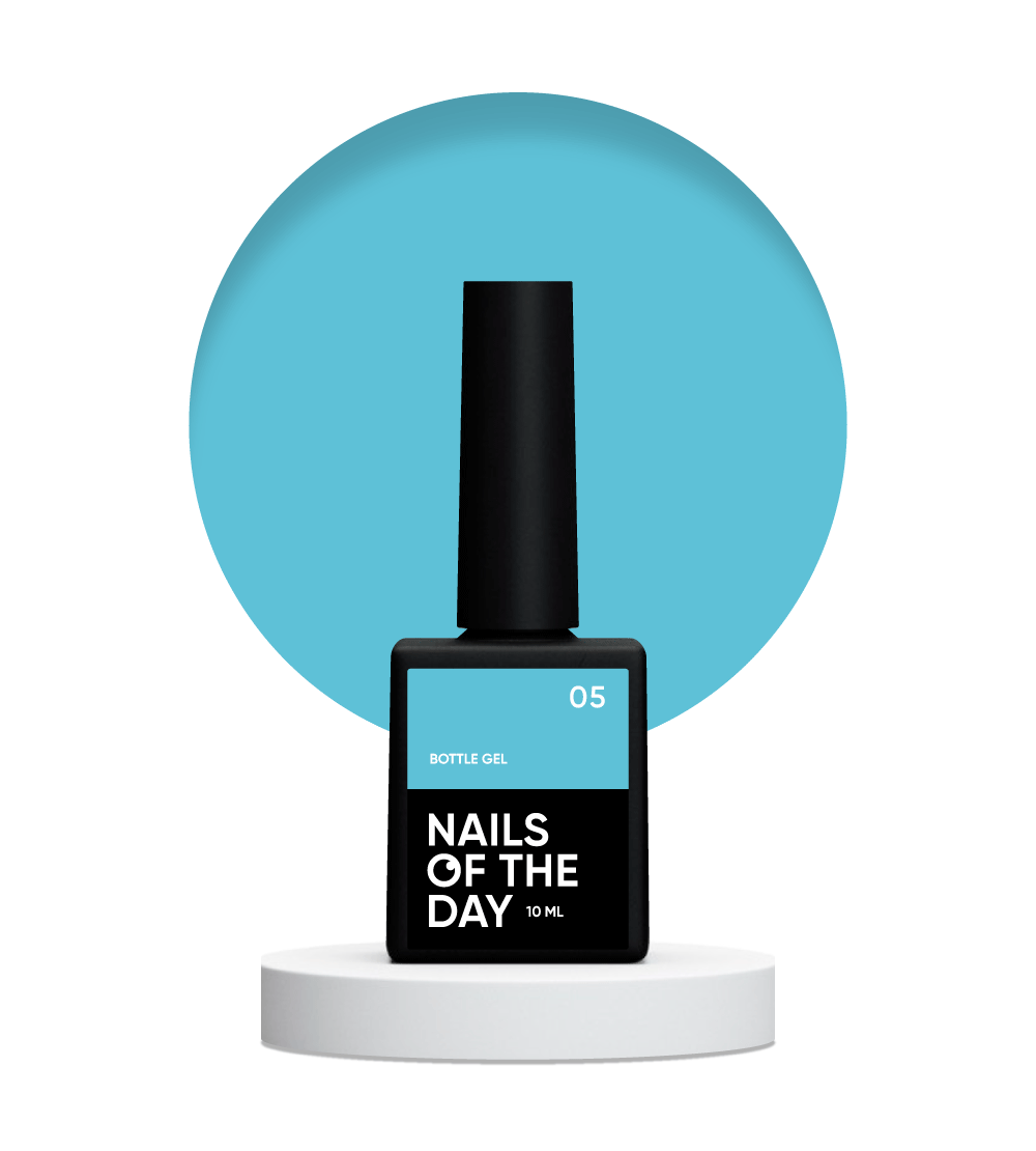 NAILSOFTHEDAY Bottle gel 05 – gel super forte (azzurro cielo), 10 ml