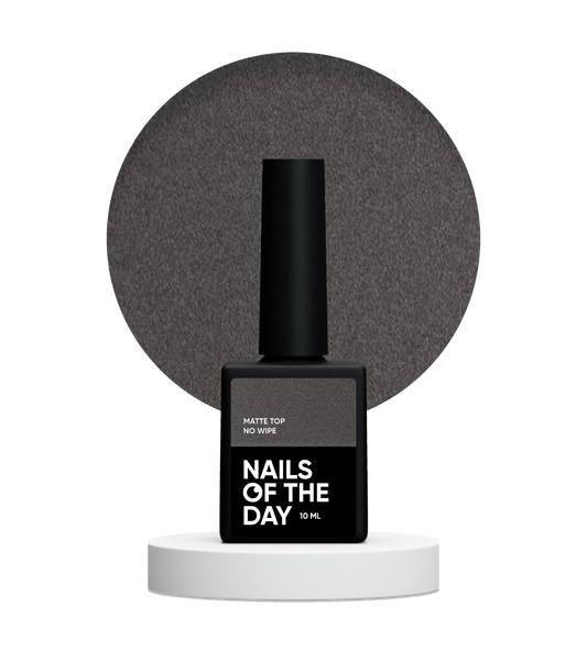 NAILSOFTHEDAY Matte top no wipe – top opaco senza strato appiccicoso, con filtri UV, 10 ml