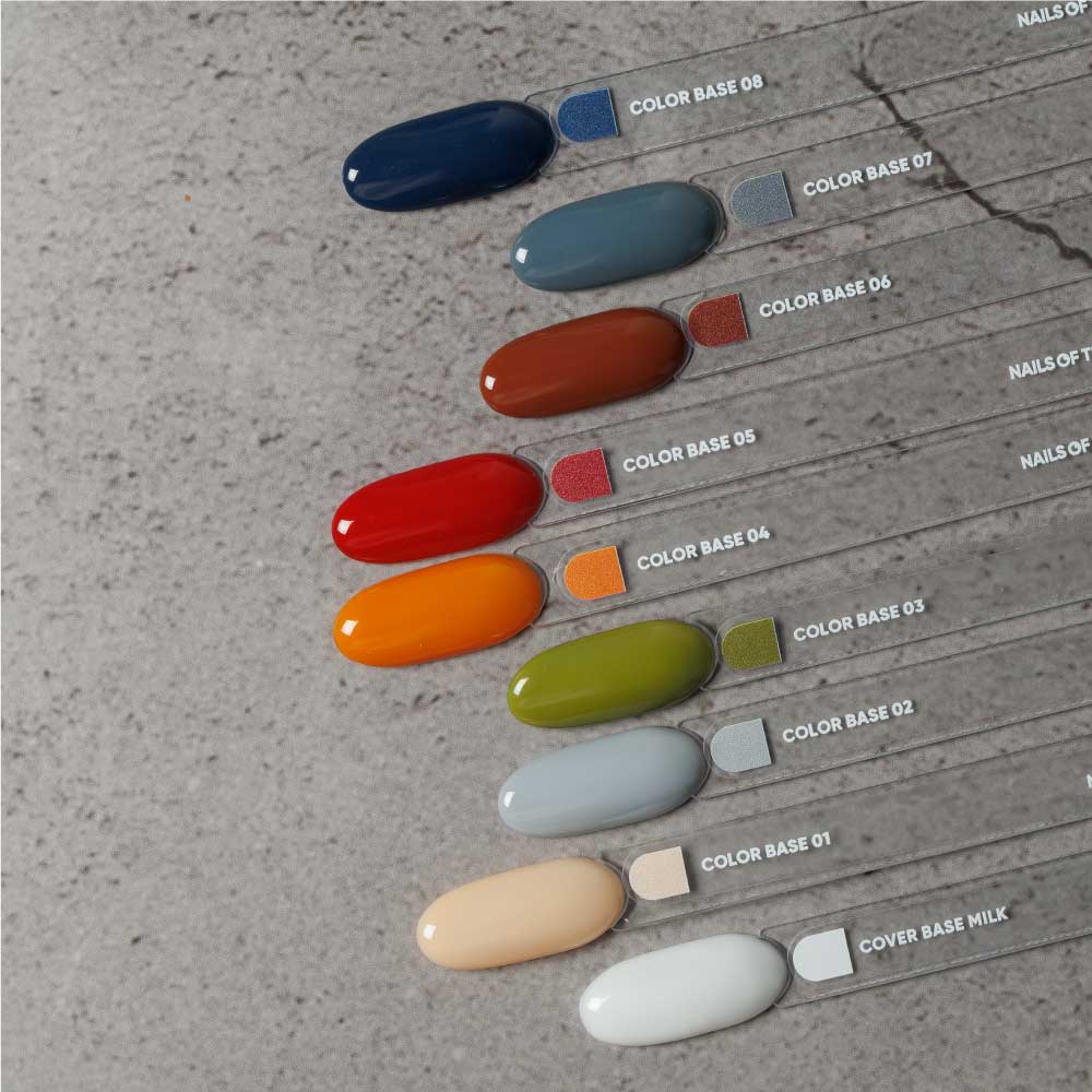 NAILSOFTHEDAY Color base 08 – base de color para uñas (azul intenso), 10 ml