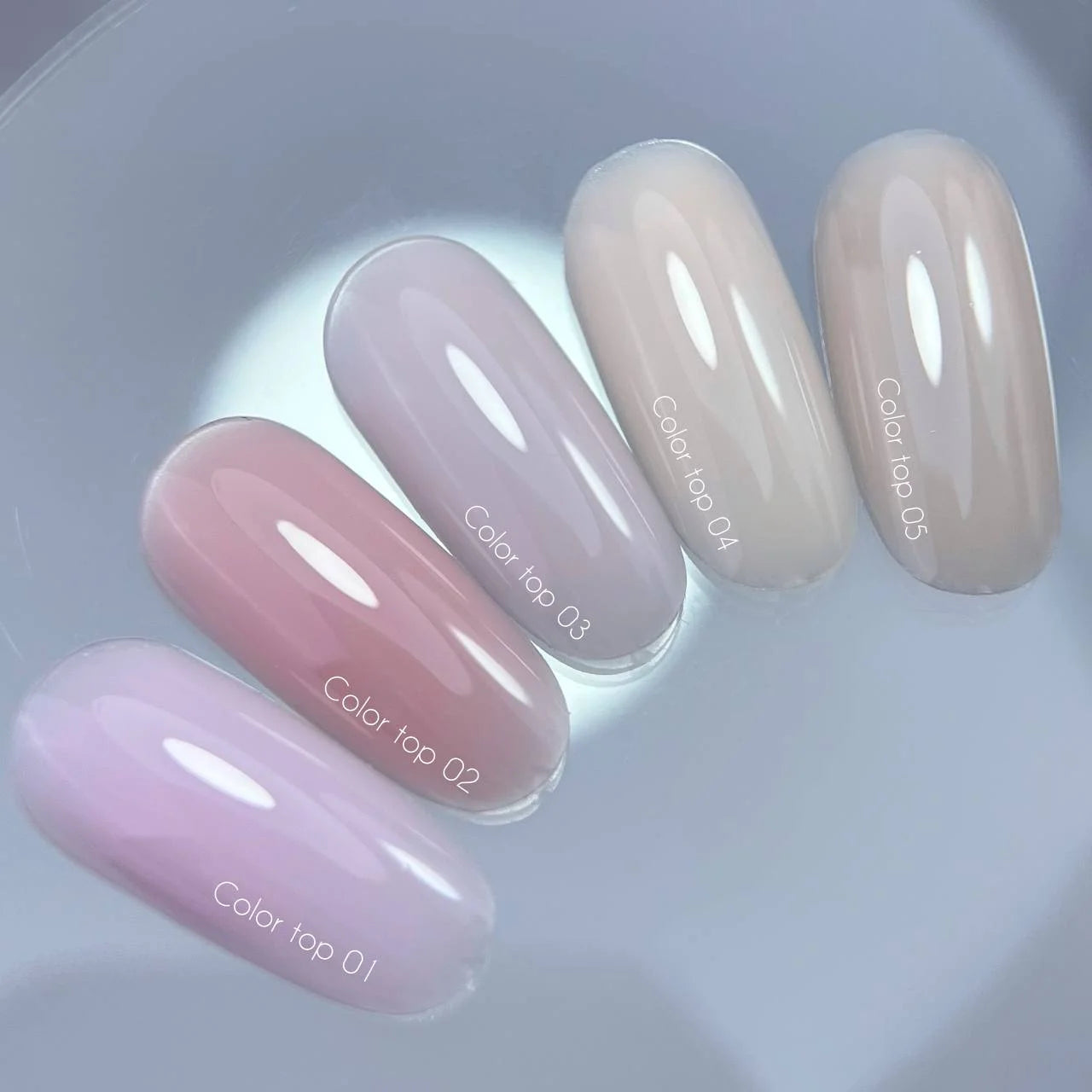 NAILSOFTHEDAY Color top 04 - light beige top without sticky layer for nails, 10 ml
