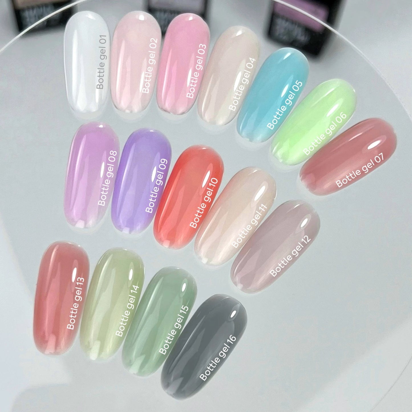 NAILSOFTHEDAY Flacone gel 01 – gel bianco ultra forte, 10 ml