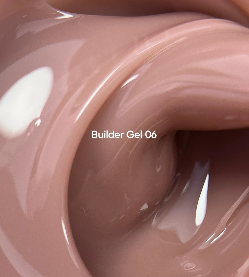 NAILSOFTHEDAY Builder Gel 06 — gel brun clair pour extensions d’ongles, 30 ml