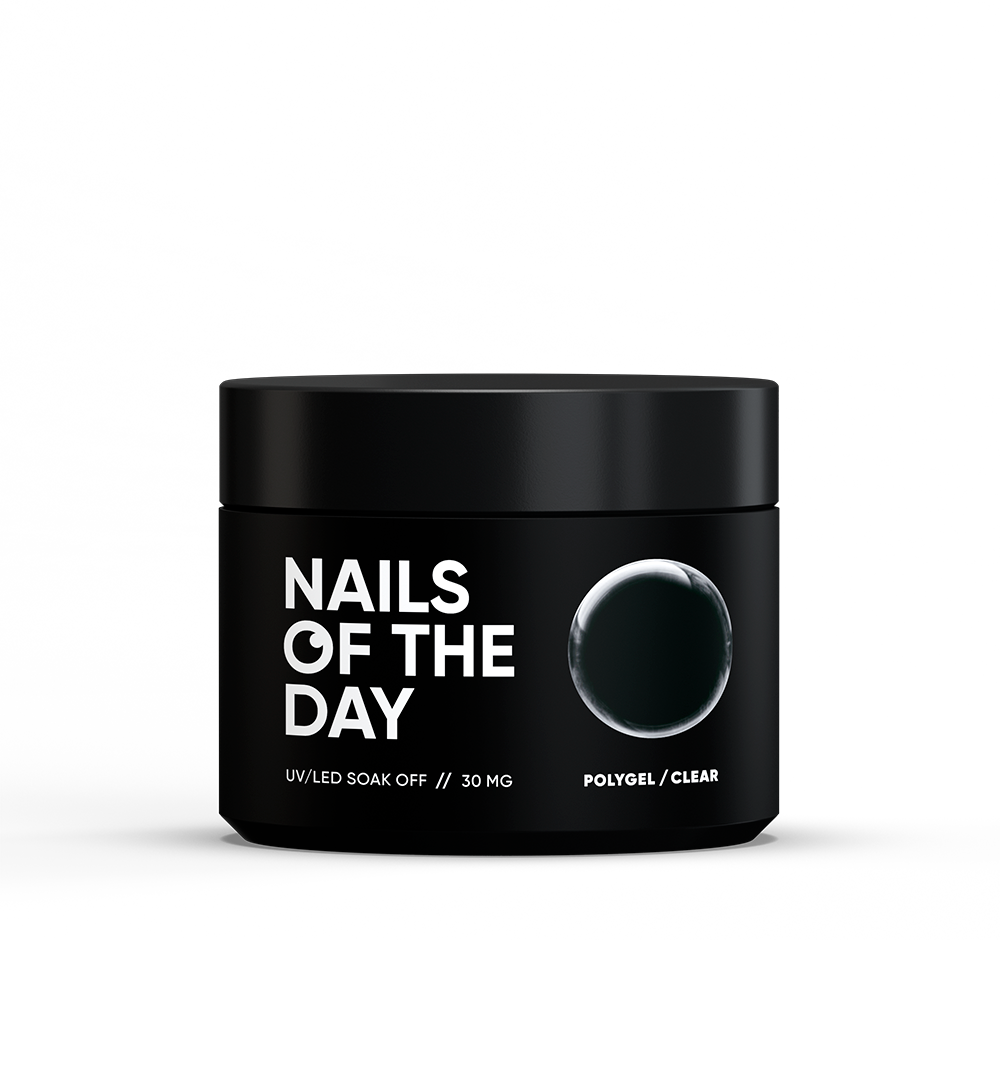 NAILSOFTHEDAY Polygel Clear— Polygel de grano fino, transparente 30 g