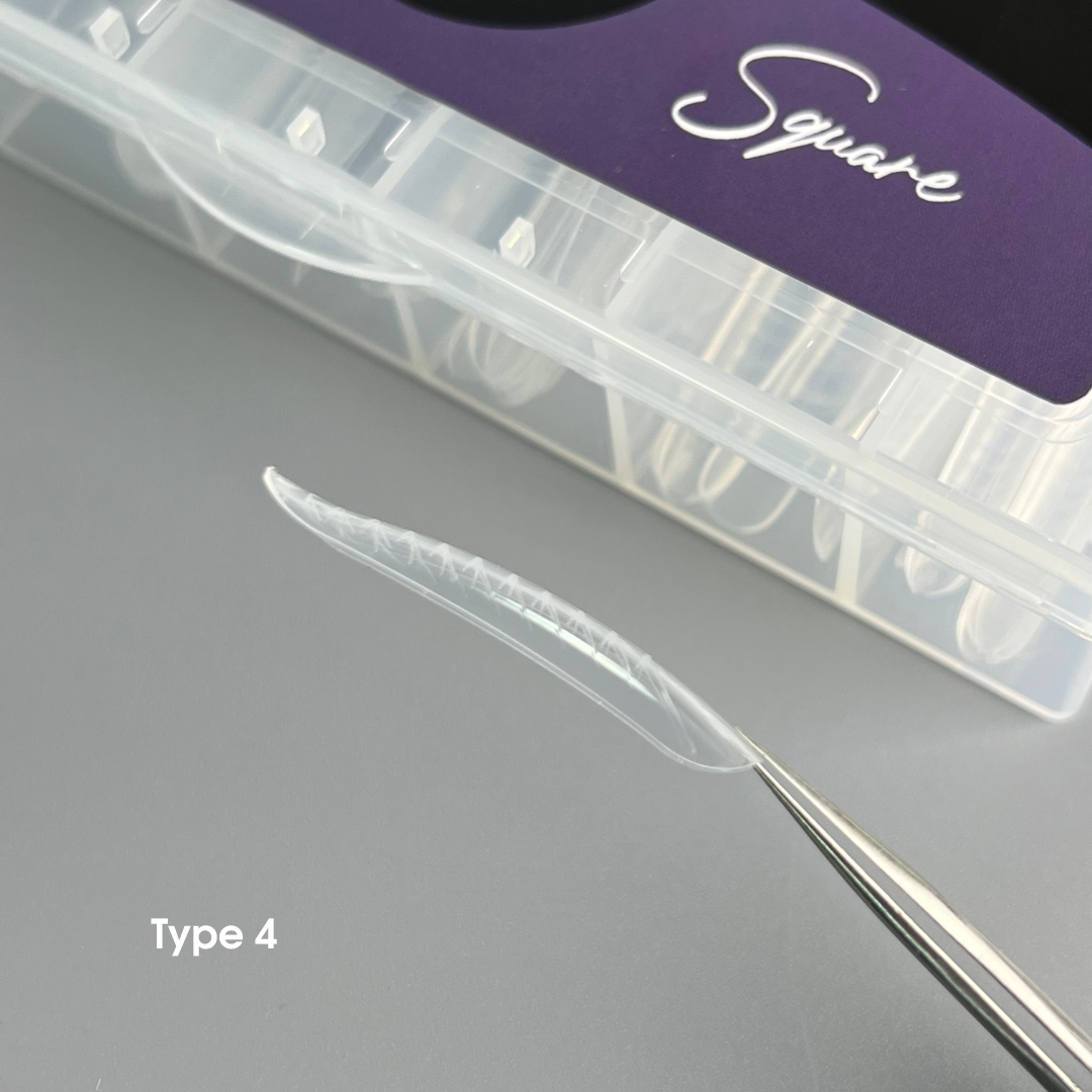 NAILSOFTHEDAY Dual Form Square (Type 4): formas superiores tipo cuadrado para uñas, 120 piezas