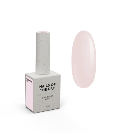 NAILSOFTHEDAY Color top 05 — top nude marron sans couche collante pour ongles, 10 ml