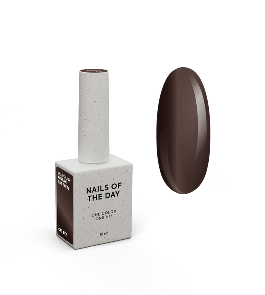 NAILSOFTHEDAY Korean Cat Eye 16 – esmalte em gel marrom efeito olho de gato, 10 ml.