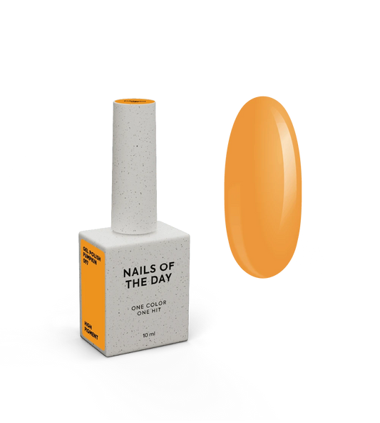 NAILSOFTHEDAY Specializziamo Pumpkin — smalto gel alla zucca per la copertura delle unghie in uno strato, 10 ml
