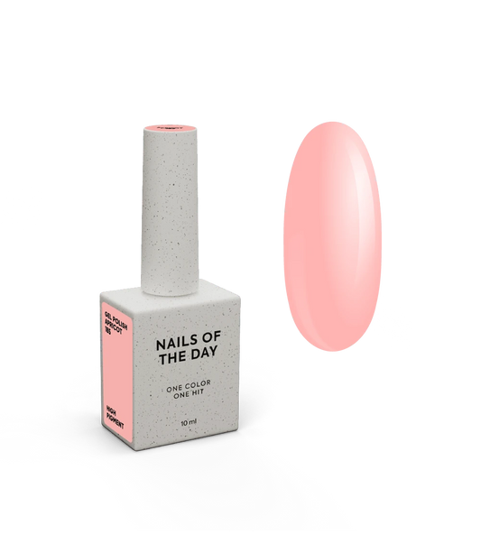NAILSOFTHEDAY Let's special Apricot — verniz de gel de alperce para cobertura de unhas numa camada, 10 ml