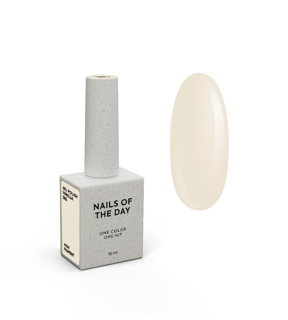 NAILSOFTHEDAY Let's Special Vanille — Vernis à ongles gel vanille couvrant en une seule couche, 10 ml