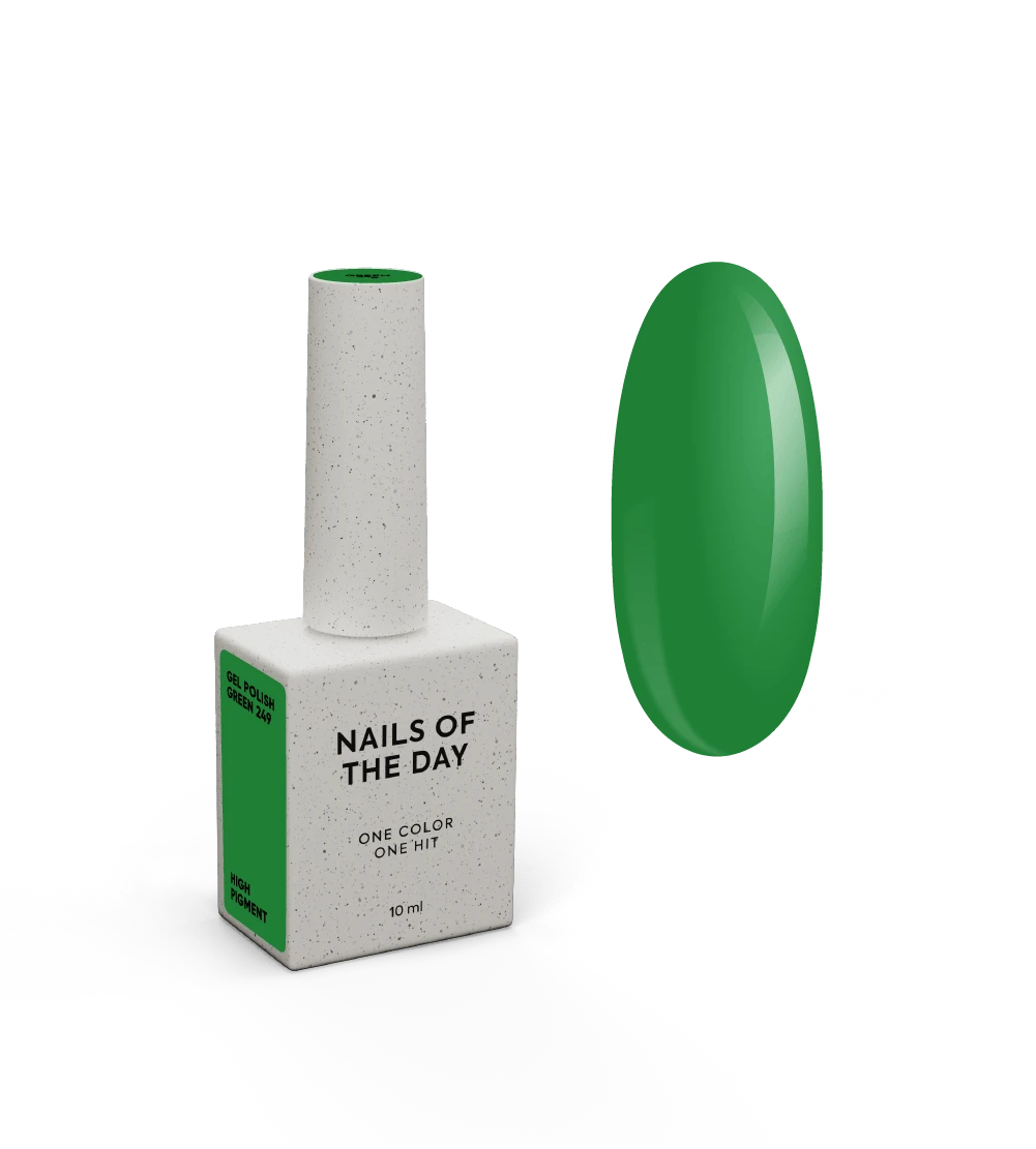 NAILSOFTHEDAY Let's Special Green - vernis gel spécial vert se chevauchant en une seule couche, 10 ml