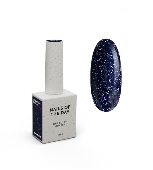 NAILSOFTHENIGHT Base reflectora 03 - base reflectora camuflada com brilho (brux e rosa brilhos), 10 ml