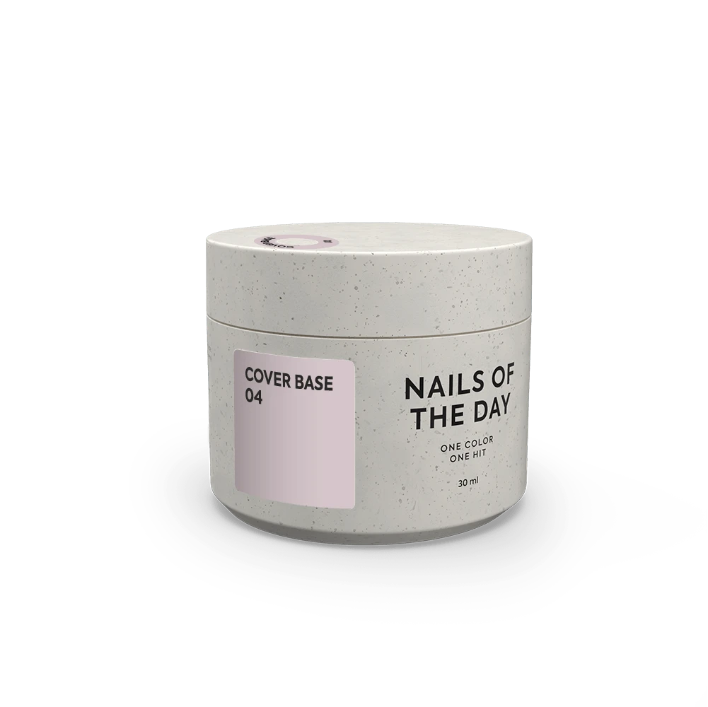 Nailsoftheday Cover base NEW Formula 04 — base pour ongles rose poudré translucide, 30 ml
