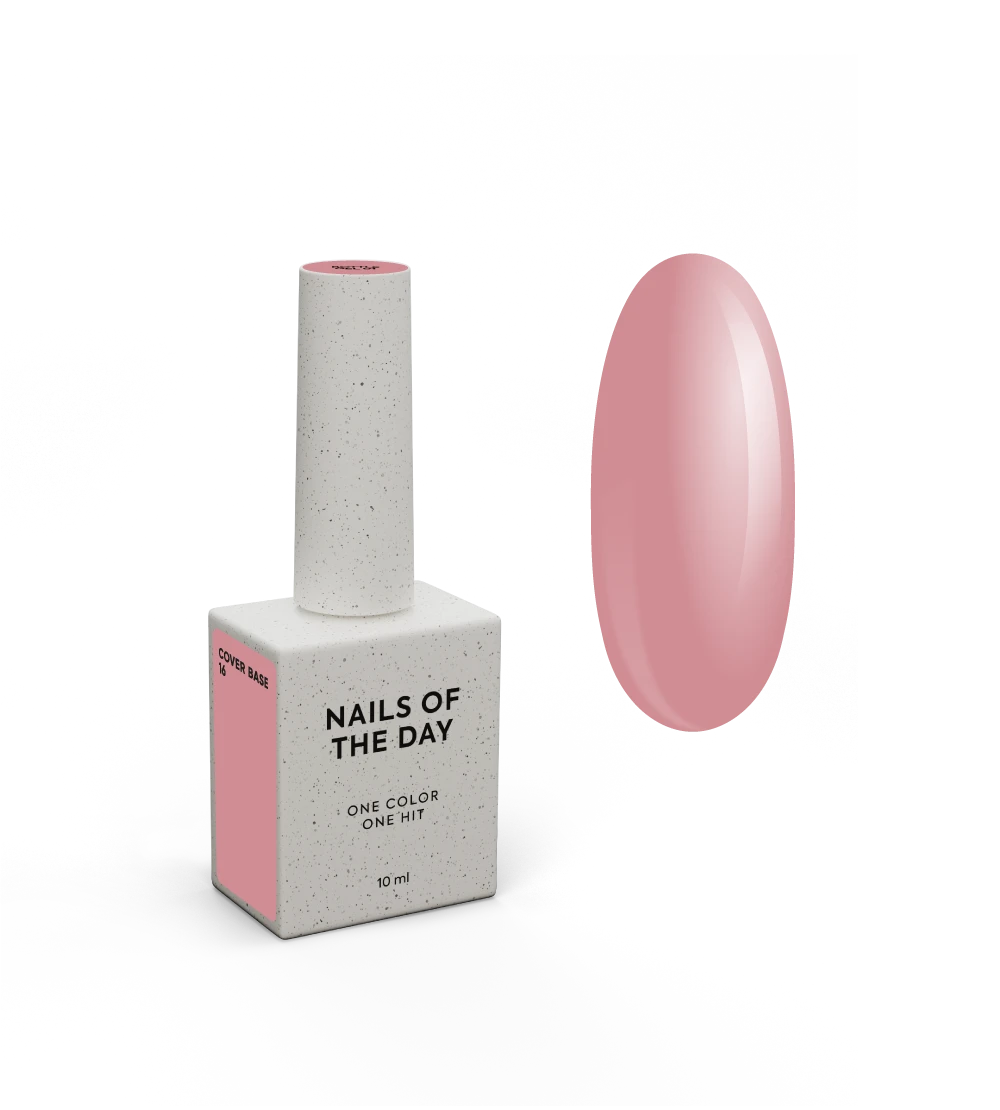 Nailsoftheday Cover base NOVA Fórmula 16 — base de camuflagem nude natural escuro para unhas, 10 ml