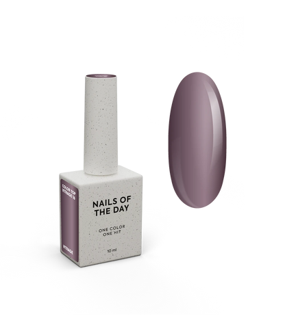 NAILSOFTHEDAY Color Top/Vitrage 16 — Top Coat Vitral Ameixa Acinzentada Semitransparente, 10 ml