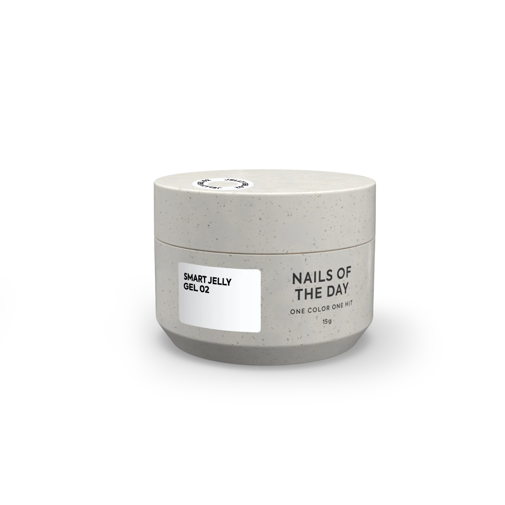 NAILSOFTHEDAY Smart Jelly gel 02 — Gelée de construction blanche pour ongles, 15 g