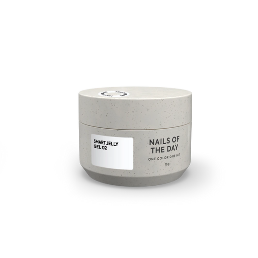 NAILSOFTHEDAY Smart Jelly gel 02 — gel de construção branco para unhas, 15 g