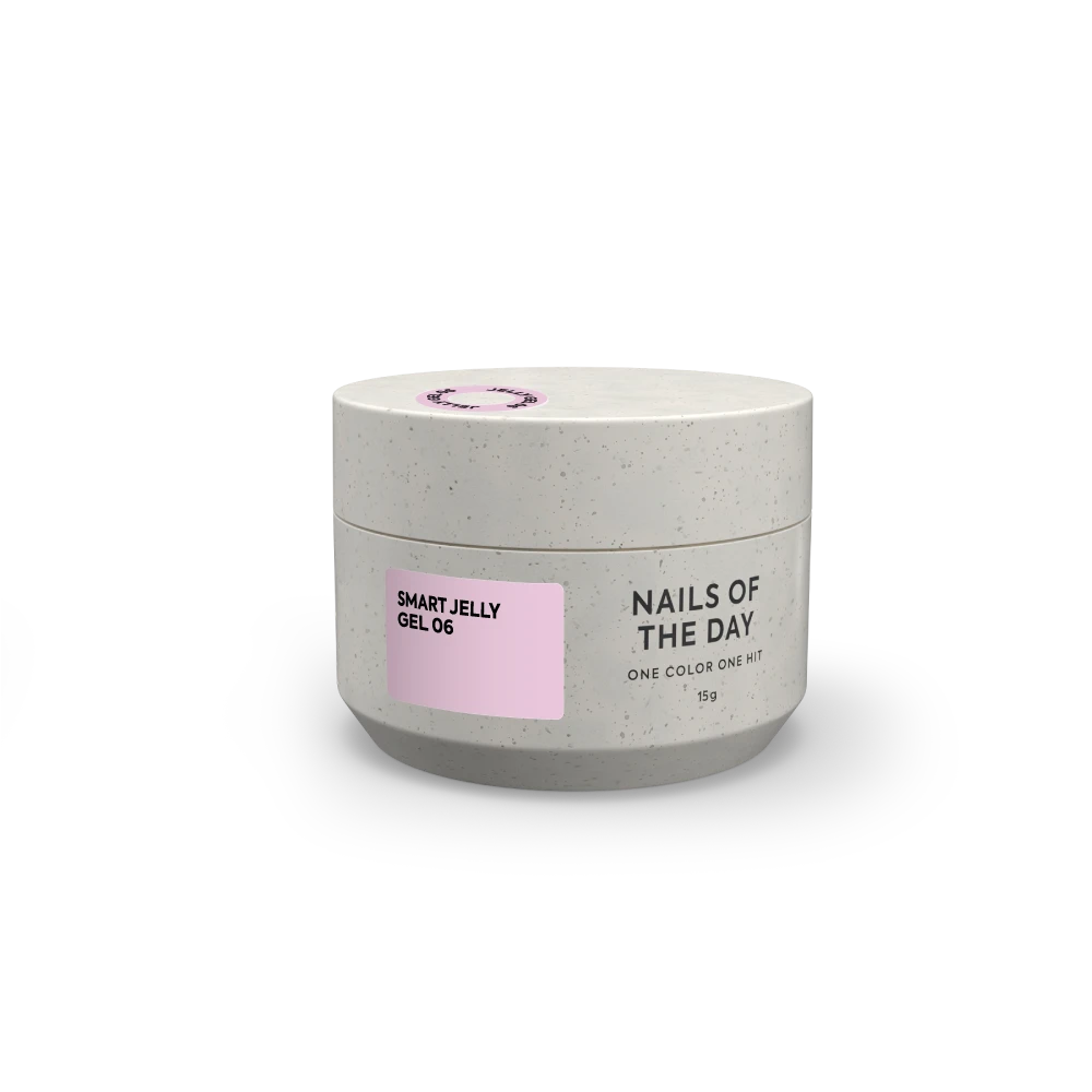 NAILSOFTHEDAY Smart Jelly gel 06 — gel de construcción  de color rosa púrpura para uñas, 15 g