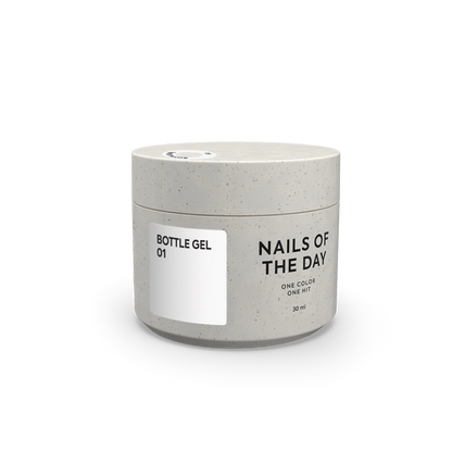 NAILSOFTHEDAY Gel garrafa 01 – gel branco super forte, 30 ml
