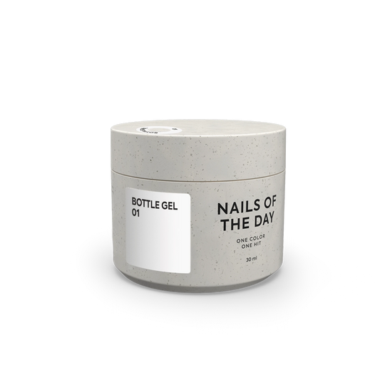 NAILSOFTHEDAY Gel garrafa 01 – gel branco super forte, 30 ml
