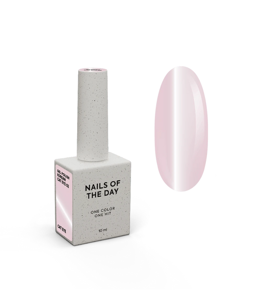 NAILSOFTHEDAY Olho de gato coreano 02 – verniz gel nude rosa claro fumado olho de gato, 10 ml