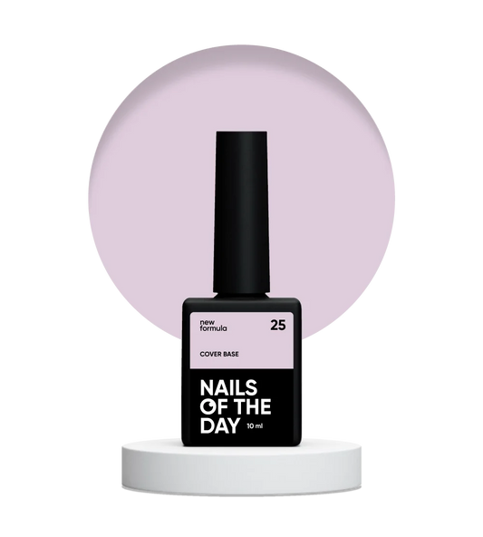 Nailsoftheday Cover base NEW Formula 25 — ніжно-рожеве камуфлююче базове покриття для нігтів, 10 мл