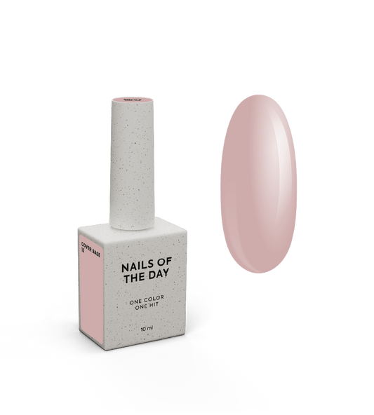 Nailsoftheday Cover base NOVA Fórmula 15 — base de camuflagem nude natural para unhas, 10 ml