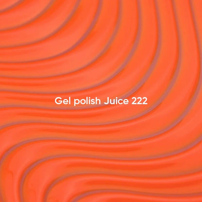 NAILSOFTHEDAY Gel Polish Juice 222 — esmalte semipermanente naranja intenso con cobertura en una sola capa, 10 ml