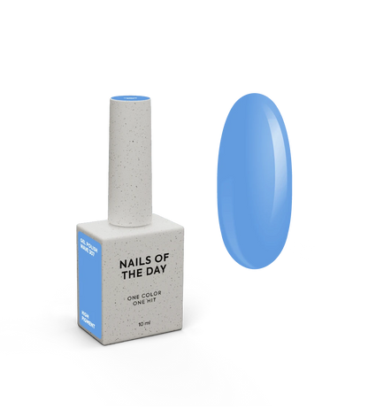 NAILSOFTHEDAY Gel Polish Wave 307 — esmalte semipermanente azul claro con cobertura en una sola capa, 10 ml