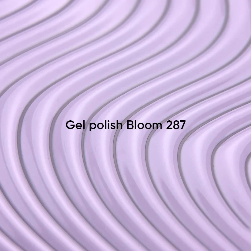 NAILSOFTHEDAY Gel polish Bloom 287 — delicado tono lila con cobertura total en una sola capa, 10 ml.