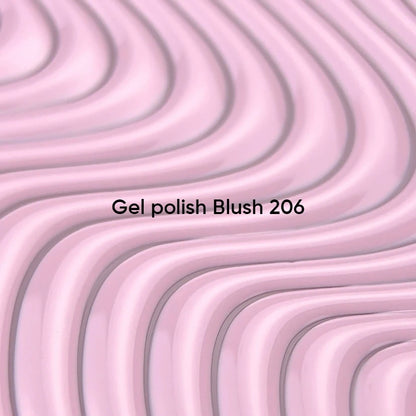 NAILSOFTHEDAY Gel polish Blush 206 — delicado tono rosa con cobertura total en una sola capa, 10 ml.