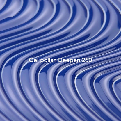 NAILSOFTHEDAY Gel polish Deepen 260 — tono azul profundo con cobertura total en una sola capa, 10 ml.