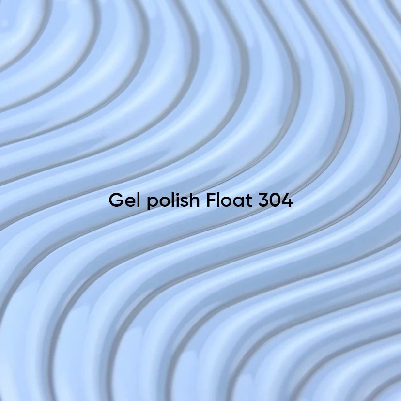 NAILSOFTHEDAY Gel polish Float 304 — tono azul cielo con cobertura total en una sola capa, 10 ml.