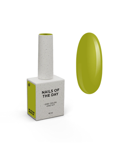 NAILSOFTHEDAY Gel polish Grow 235 — tono verde con cobertura total en una sola capa, 10 ml.