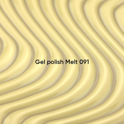 NAILSOFTHEDAY Gel polish Melt 091 — delicado tono amarillo con cobertura total en una sola capa, 10 ml.