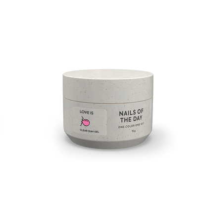 NAILSOFTHEDAY Love is Clear — transparent gel gum for creating voluminous designs on nails, 15 g