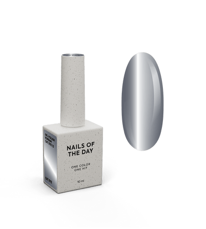 NAILSOFTHEDAY Korean cat eye 13 - dark gray cat eye gel polish, 10 ml

