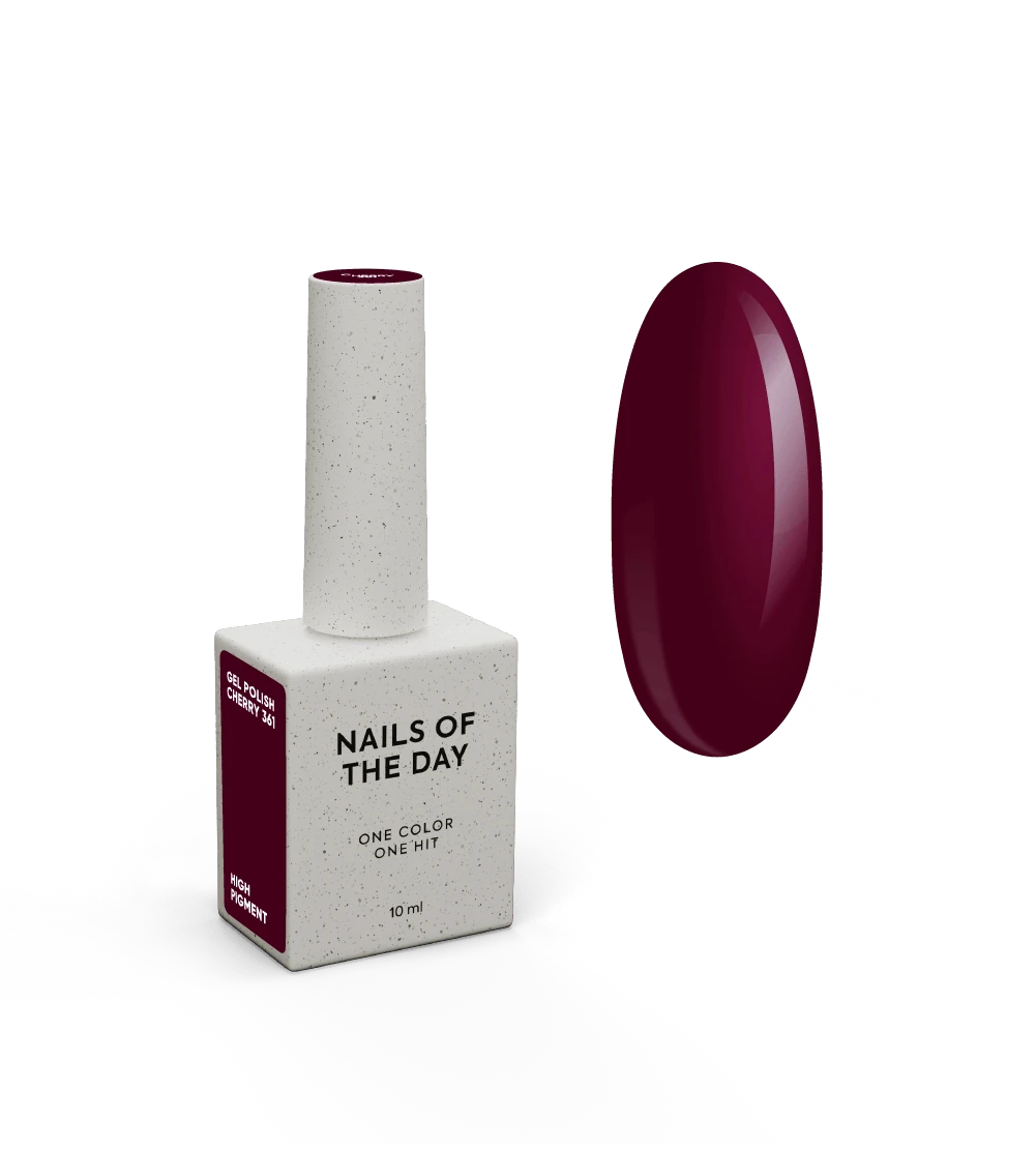 NAILSOFTHEDAY Let's Special Cherry – Silo-Kirsch-Gellack für Nägel, der in einer Schicht bedeckt, 10 ml