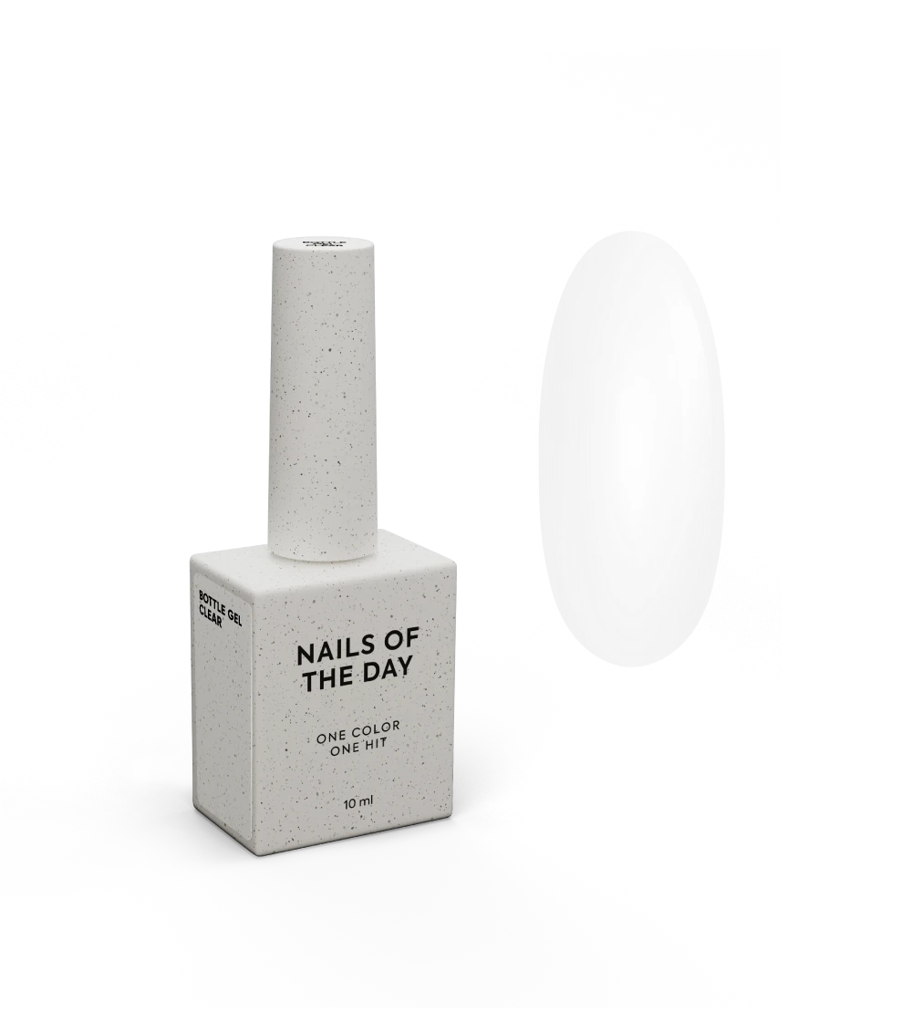 NAILSOFTHEDAY Flacone gel clear – gel trasparente ultra forte, 10 ml