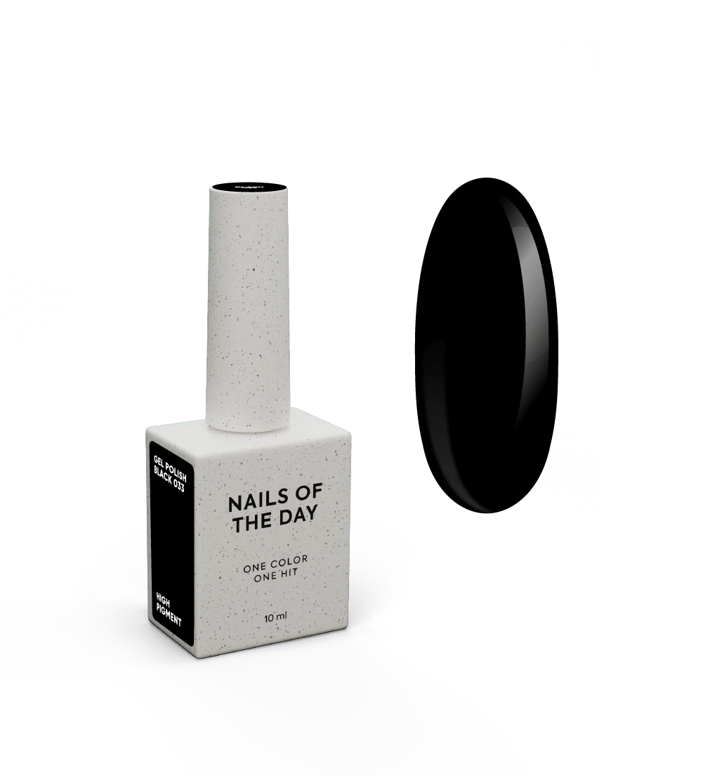 NAILSOFTHEDAY Let's special Black — uno speciale smalto gel nero sovrapposto in uno strato, 10 ml