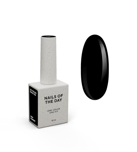 NAILSOFTHEDAY Let's special Black — um verniz gel preto especial sobreposto numa camada, 10 ml