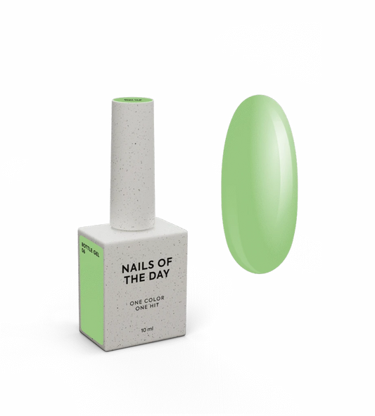 NAILSOFTHEDAY Garrafa gel 06 – gel super forte (verde claro), 10 ml