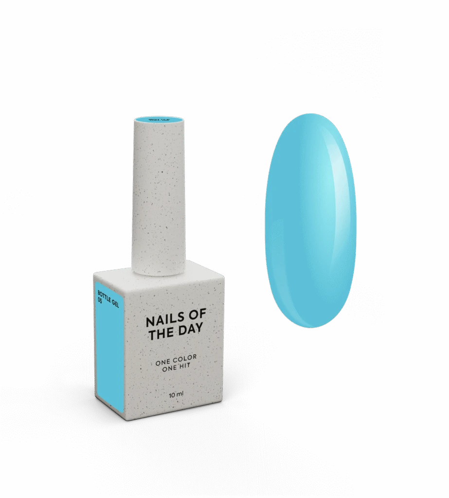 NAILSOFTHEDAY Bouteille gel 05 – gel super fort (bleu ciel), 10 ml