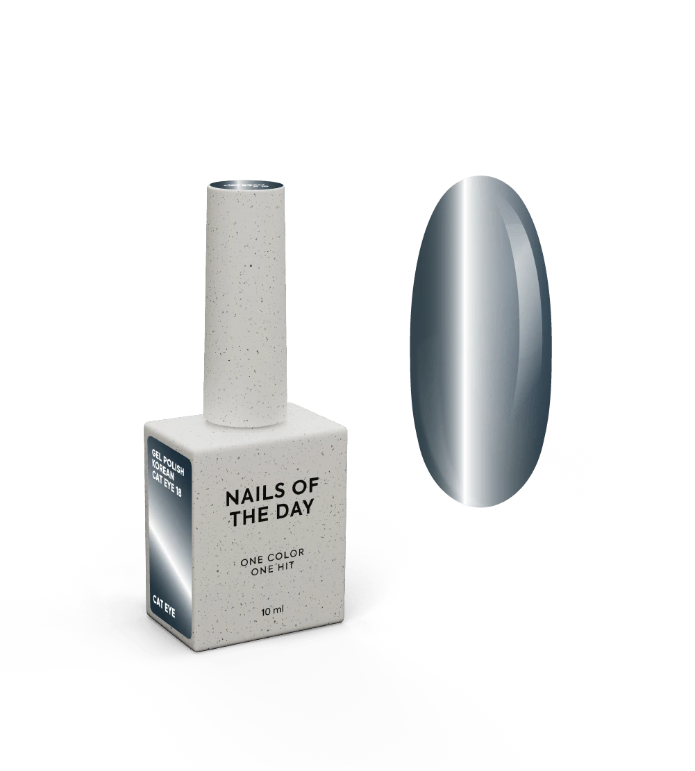 NAILSOFTHEDAY Korean Cat Eye 18 – smalto in gel blu scuro effetto occhio di gatto, 10 ml.