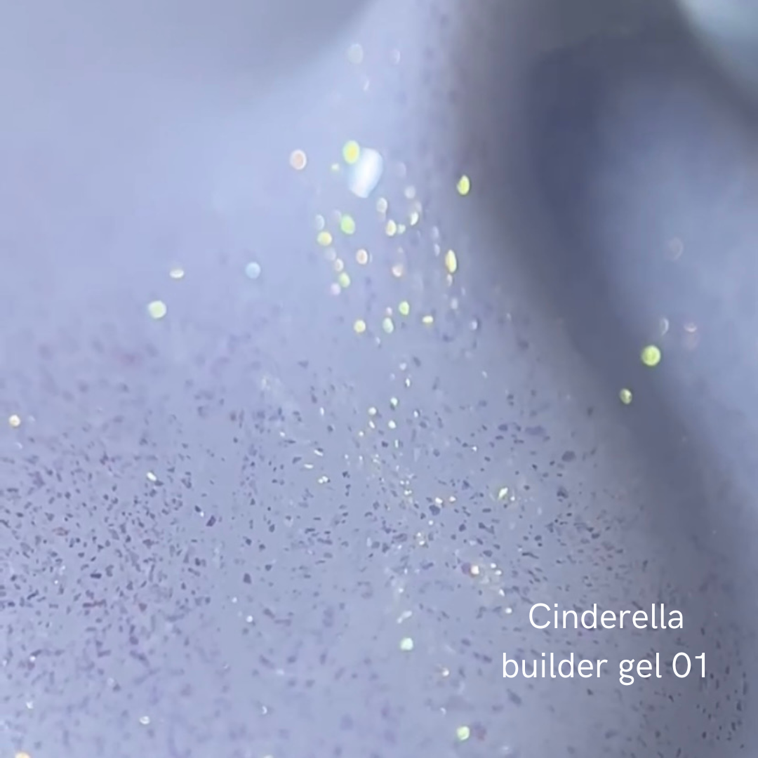 NAILSOFTHEDAY Cinderella builder gel 01 — milky building gel with pearly topping for nails, 15 g