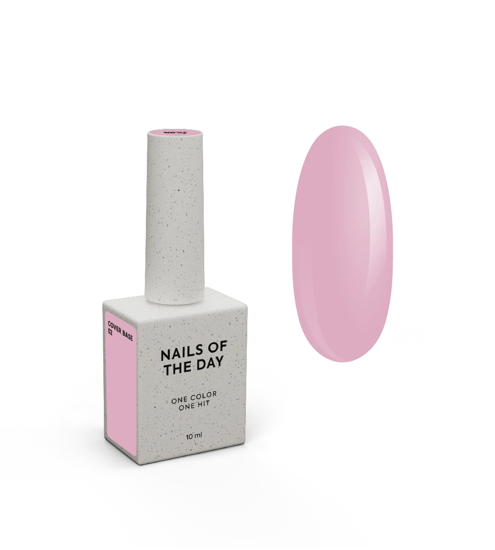 Nailsoftheday Cover base NOVA Fórmula 02 — base camuflada rosa-nude para unhas, 10 ml
