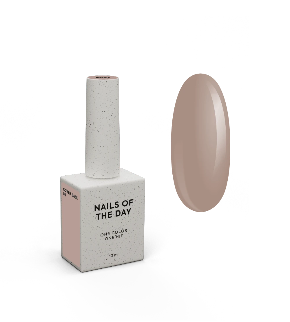 Nailsoftheday Cover base NOVA Fórmula 08 — base camuflada para unhas na cor cappuccino, 10 ml