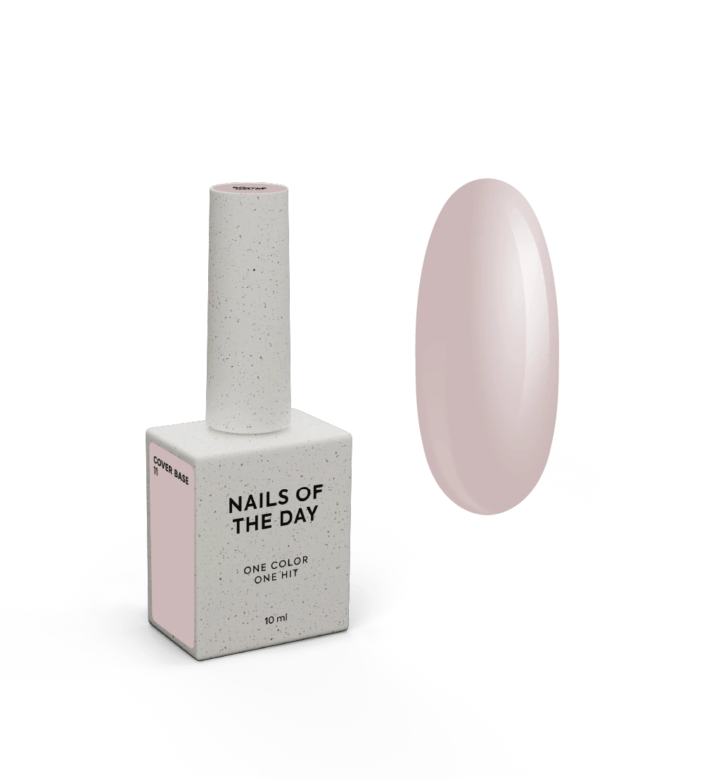 Nailsoftheday Cover base NOVA Fórmula 11 — base semitransparente suave camuflagem nude para unhas, 10 ml